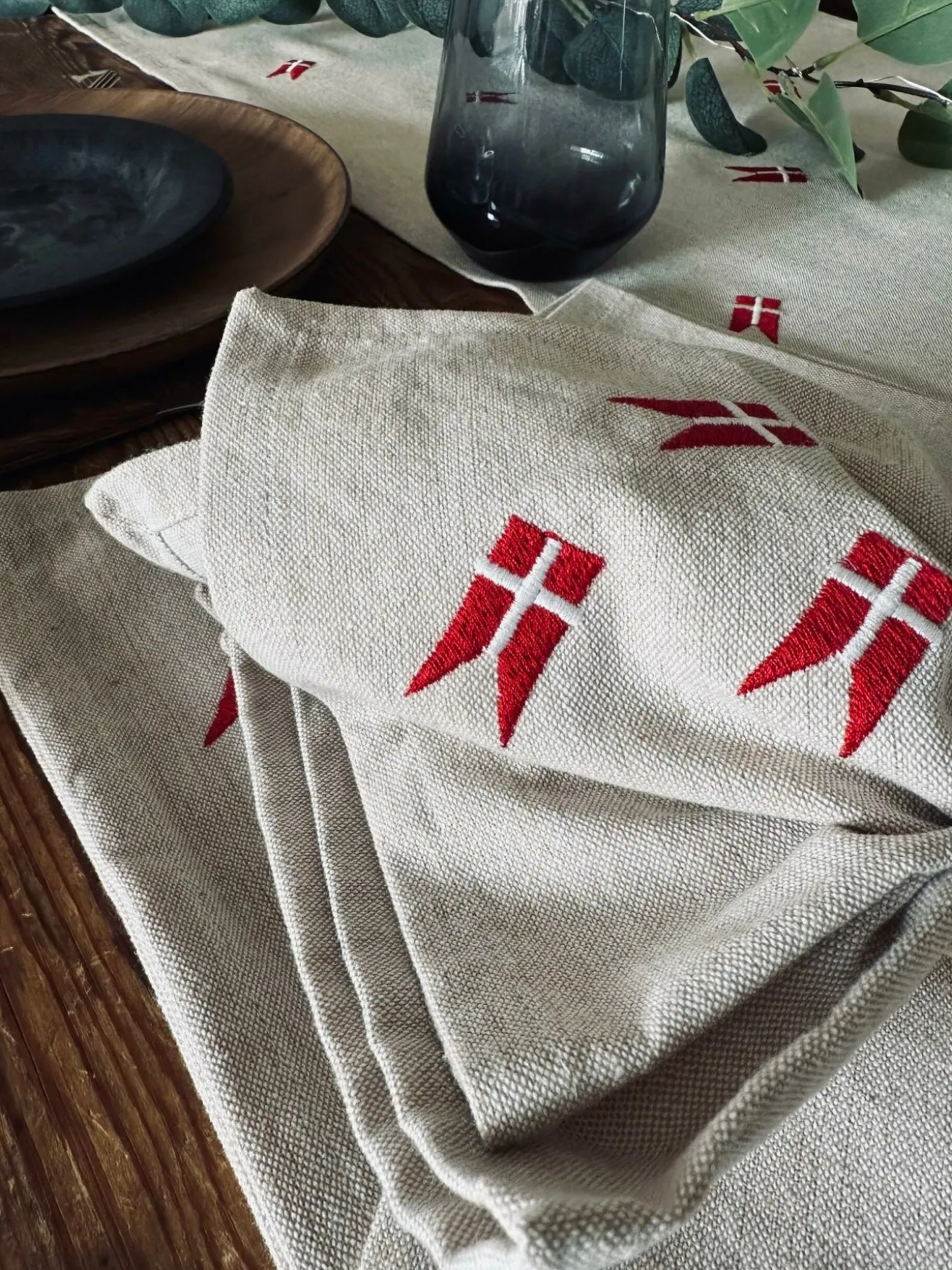 Mundservietter med flag – 4 stk