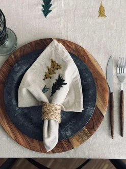 Mundservietter Træer - Pakke med 4 stk