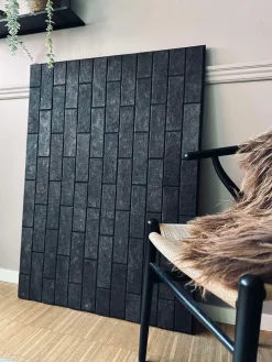 Mursten i kork - Dark pakke med 62 stk