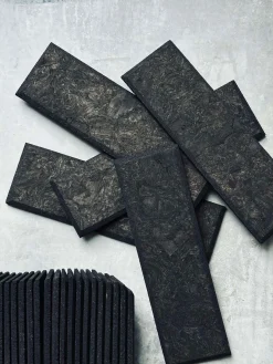 Mursten i kork - Dark pakke med 62 stk