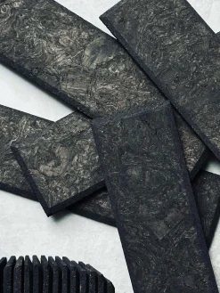 Mursten i kork - Dark pakke med 62 stk