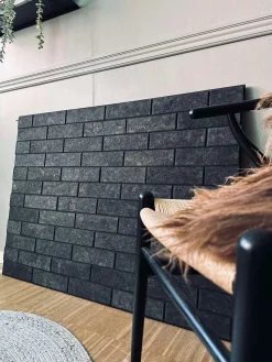 Mursten i kork - Dark pakke med 62 stk