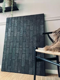 Mursten i kork - Dark pakke med 62 stk