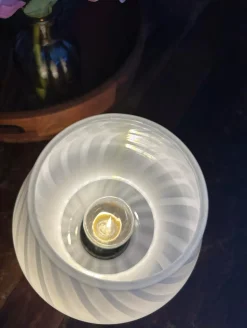 Mushroom Medium – Hvid mundblæst glas