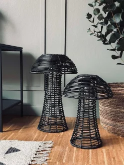 Mushroom Solar - Black Small