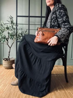 Nederdel med smock - Black