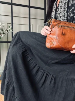 Nederdel med smock - Black