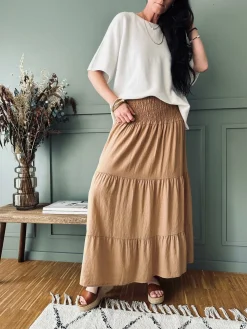 Nederdel med smock - MACCHIATO