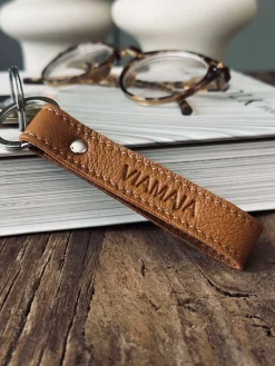 Nøglering VIAMAJA - Cognac læder