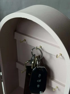 Nøgleskab - Creme eller rosa