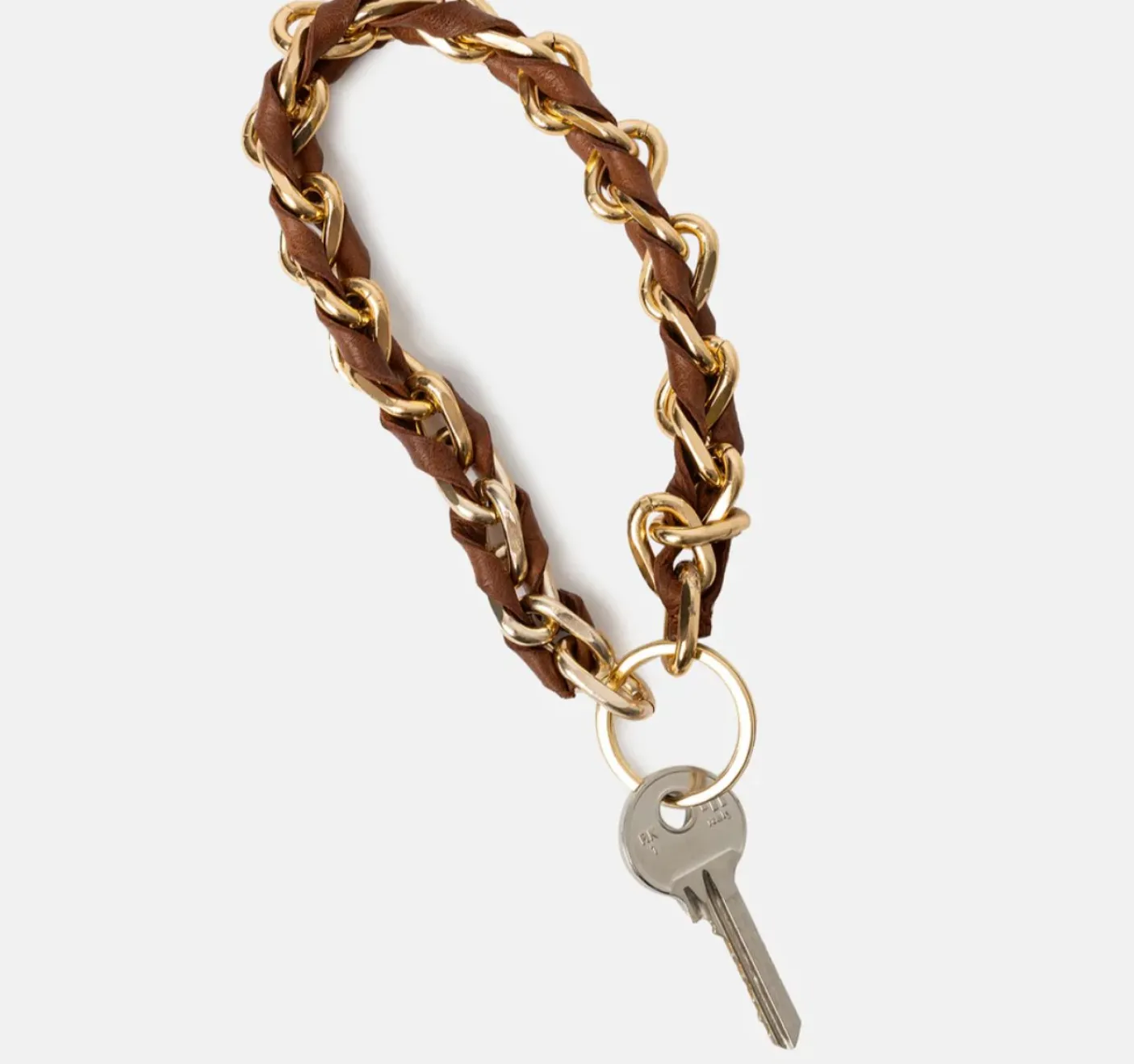 Nøglesnor – Walnut / Gold