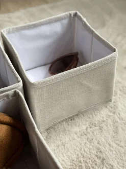 Opbevaring BELLA sæt med 3 kasser