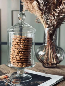 Opbevaring med låg - Glas