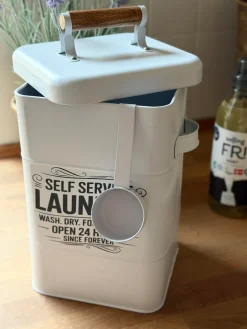 Opbevaring til vaskepulver