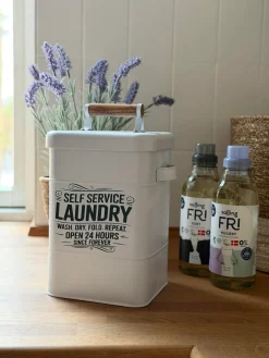 Opbevaring til vaskepulver