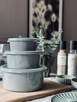 Opbevaringsbøtter - Sæt med 2 stk. Grey