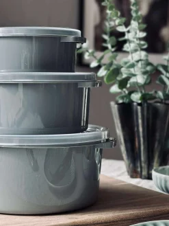 Opbevaringsbøtter - Sæt med 2 stk. Grey