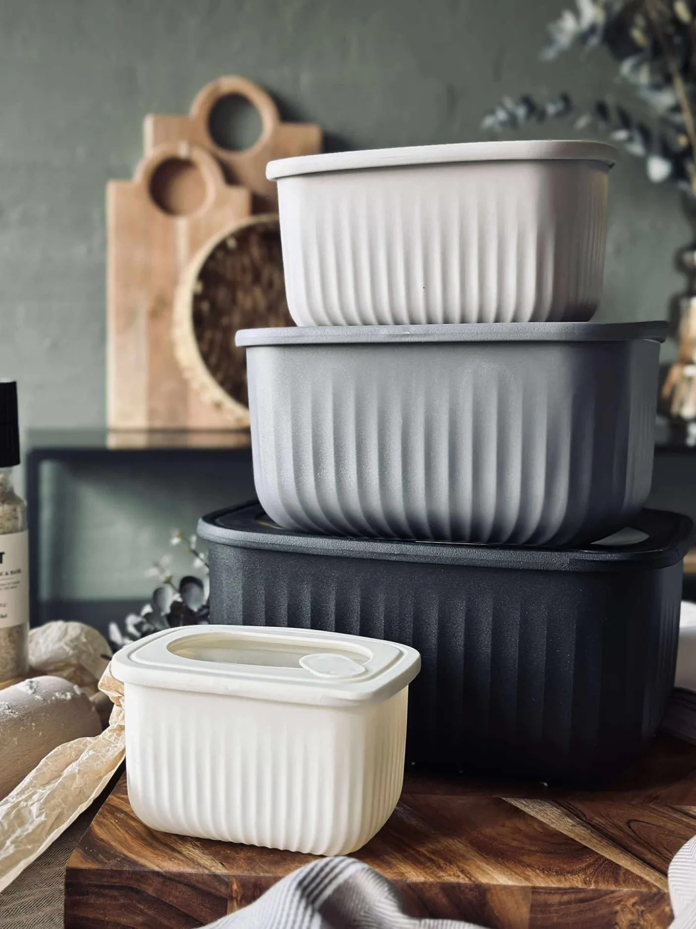 Opbevaringsbøtter – Sæt med 4 stk.