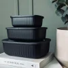Opbevaringsbøtter Black – Sæt med 3 stk.