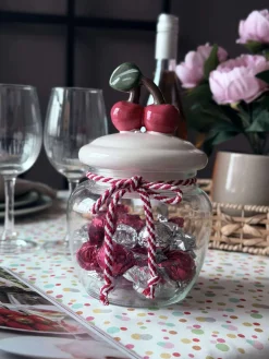 Opbevaringsglas med kirsebær - 1200ml