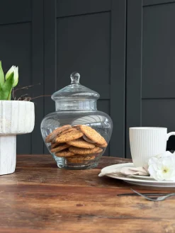 Opbevaringsglas med låg