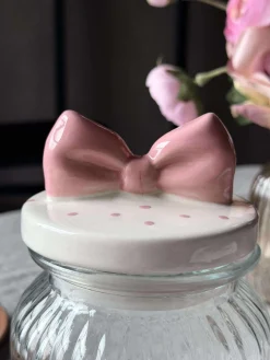 Opbevaringsglas med sløjfe