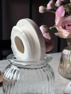 Opbevaringsglas med sløjfe