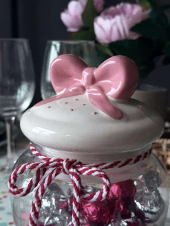 Opbevaringsglas med sløjfe - 1200ml