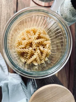 Opbevaringsglas med trælåg 1400 ml