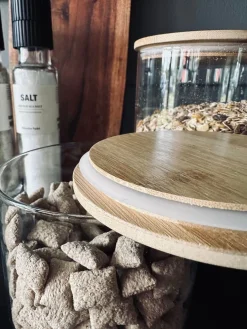 Opbevaringsglas med trælåg 950ml