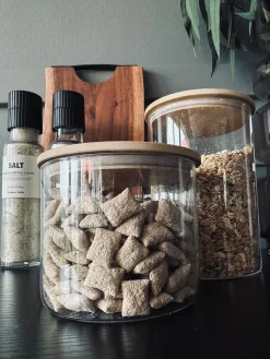 Opbevaringsglas med trælåg 950ml