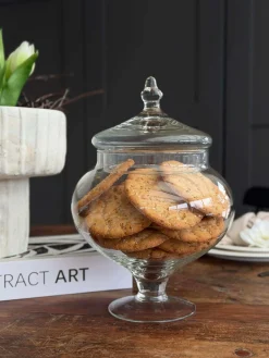 Opbevaringsglas på fod