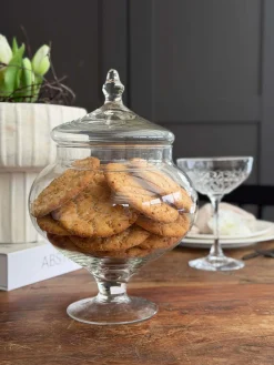 Opbevaringsglas på fod