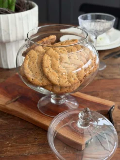 Opbevaringsglas på fod