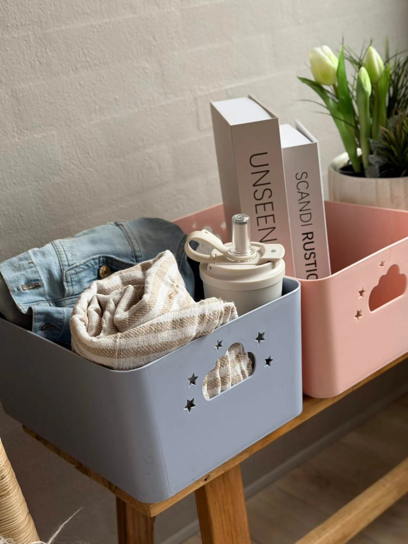 Opbevaringskasse Cloud 34x25cm - Flere farver