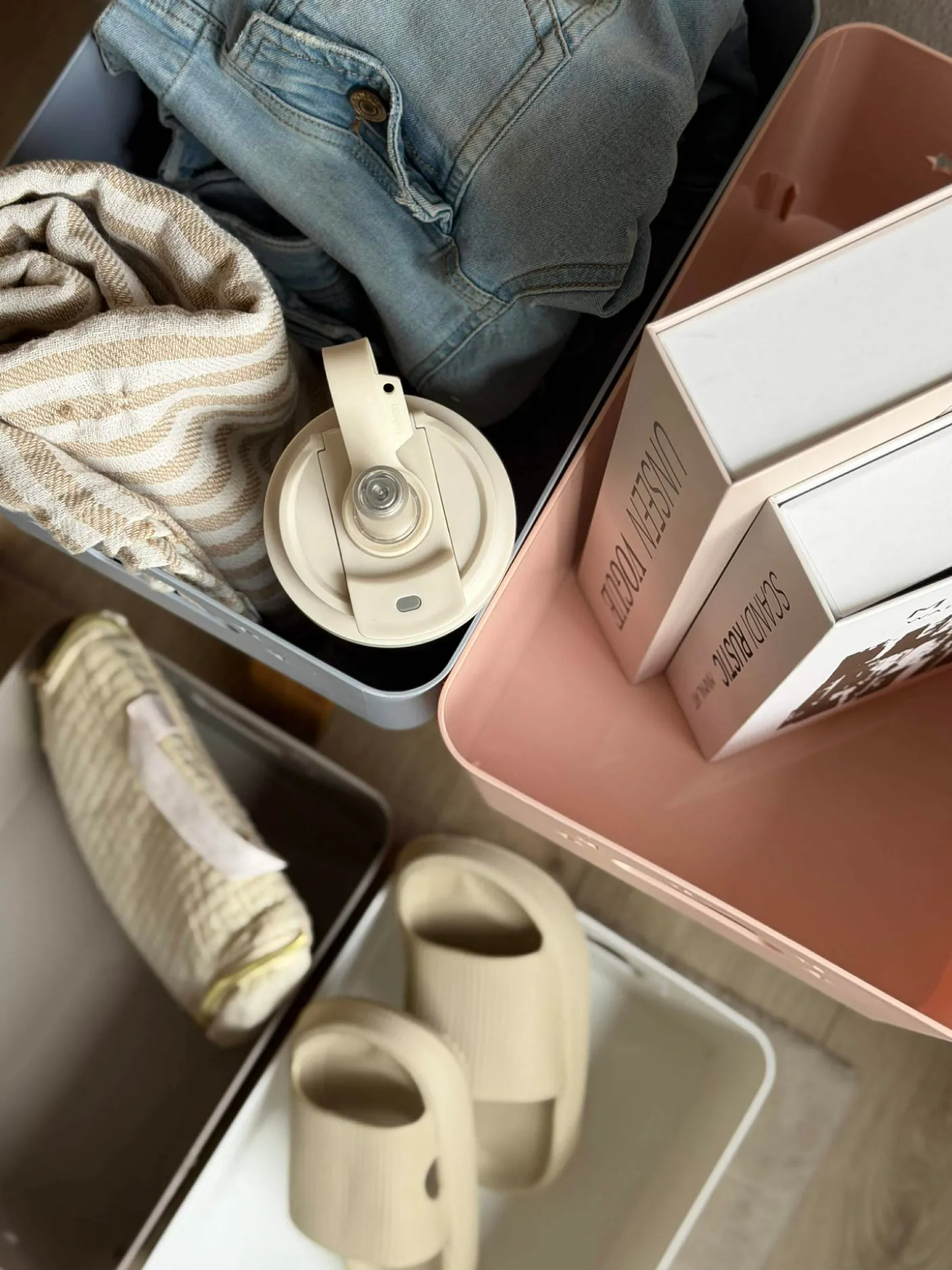 Opbevaringskasse Cloud 34x25cm - Flere farver