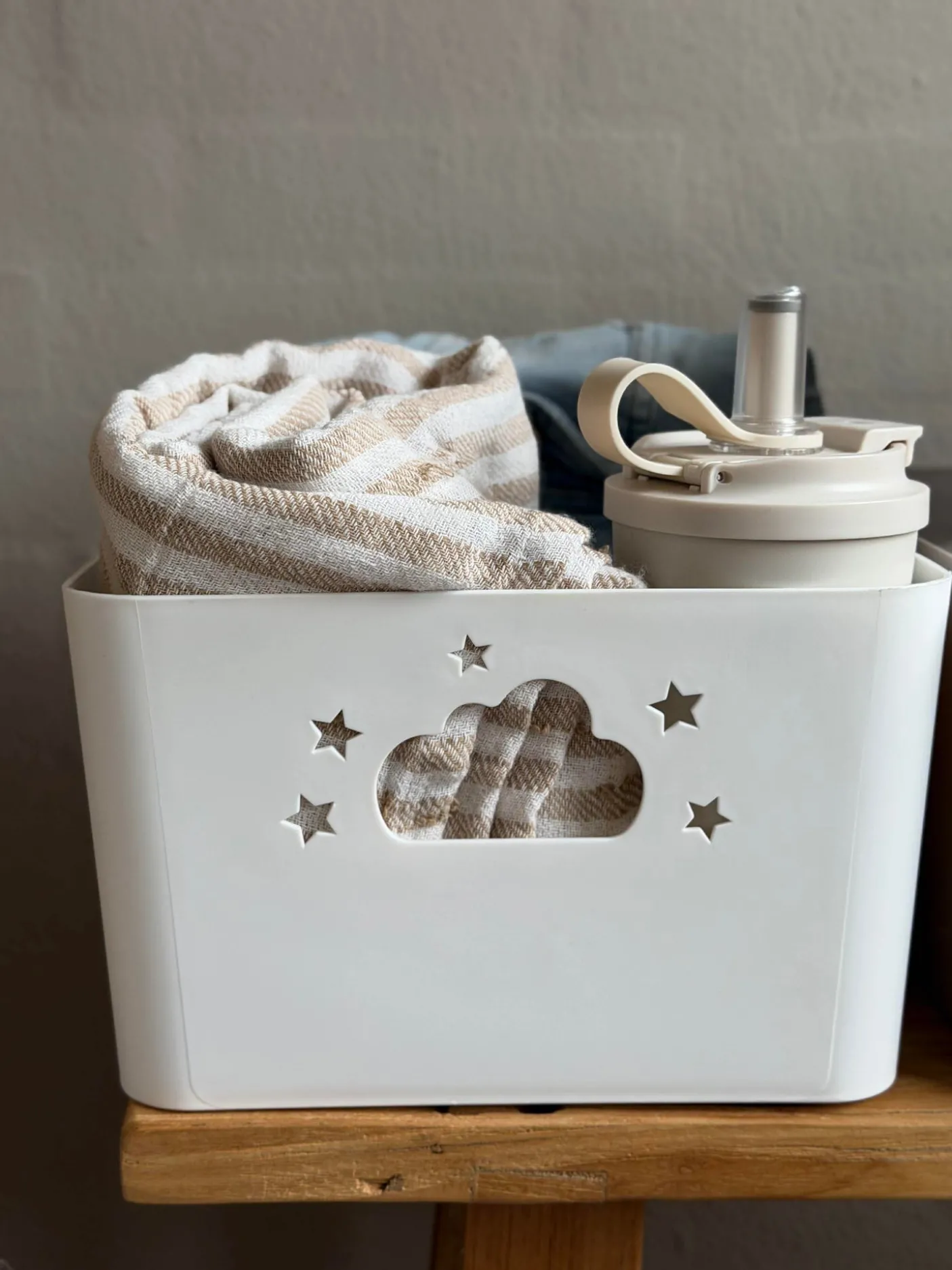 Opbevaringskasse Cloud 34x25cm - Flere farver