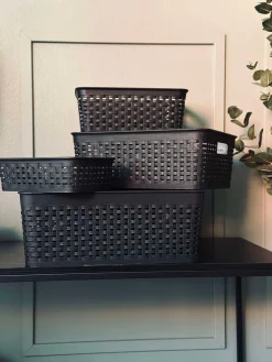 Opbevaringskasse Mille black - Medium