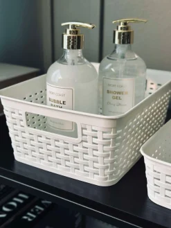 Opbevaringskasse Mille white - Medium