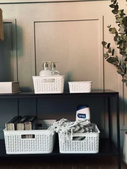 Opbevaringskasse Mille white - Medium