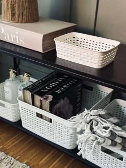 Opbevaringskasse Mille white - Medium