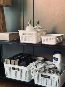 Opbevaringskasse Mille white - Medium