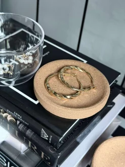 Organiser med låg i kork - 5 dele