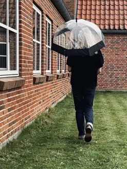 Paraply Transparent - Black