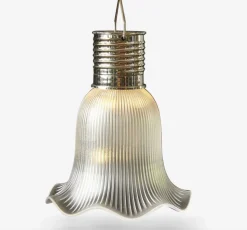 Pendel flower m. Solceller - White