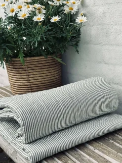 Picnictæppe Grøn stribet