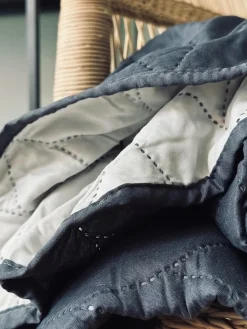 Plaid / sengetæppe – Quilt Navy 200x220cm
