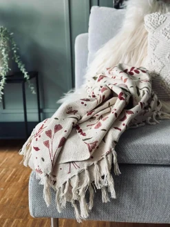 Plaid recycling bomuld - Flora