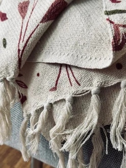 Plaid recycling bomuld - Flora