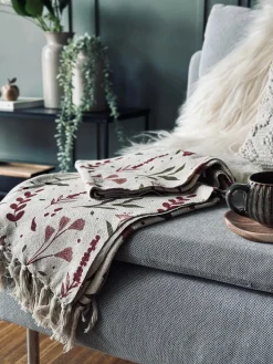 Plaid recycling bomuld - Flora